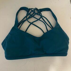 Teal lululemon sports bra